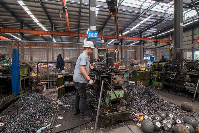 北安网架配件-螺栓球加工车间